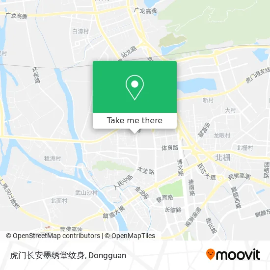 虎门长安墨绣堂纹身 map