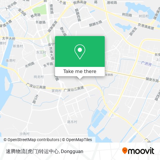 速腾物流(虎门)转运中心 map