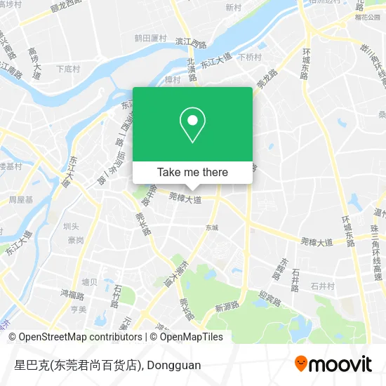星巴克(东莞君尚百货店) map