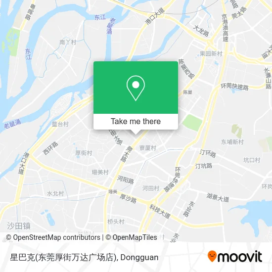 星巴克(东莞厚街万达广场店) map