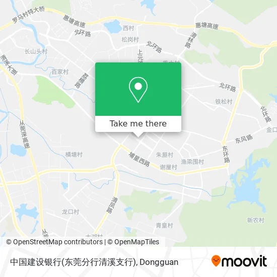 中国建设银行(东莞分行清溪支行) map