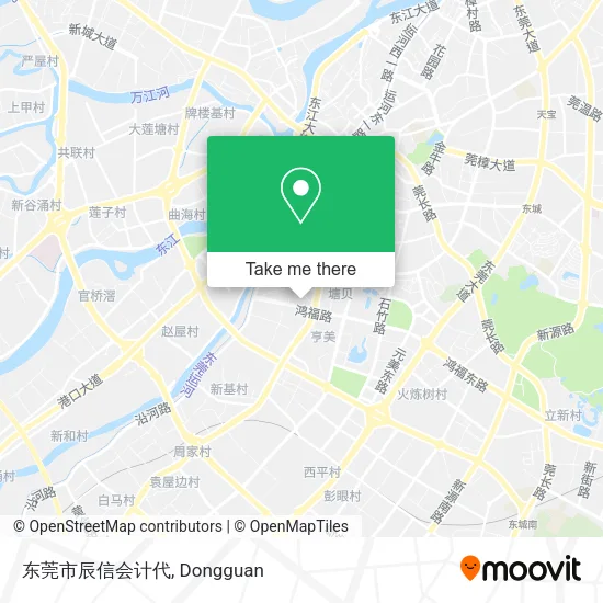 东莞市辰信会计代 map