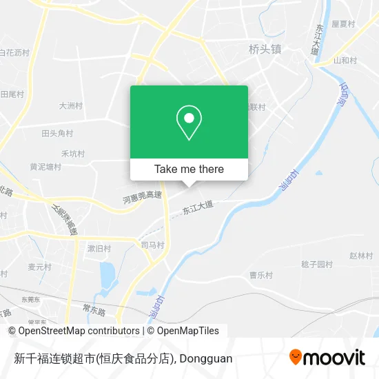 新千福连锁超市(恒庆食品分店) map