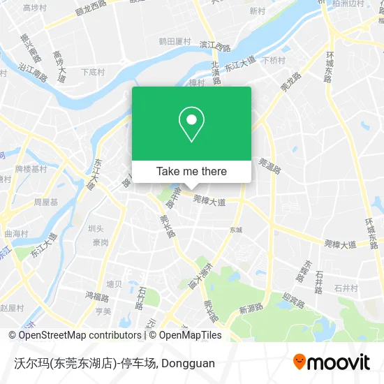 沃尔玛(东莞东湖店)-停车场 map