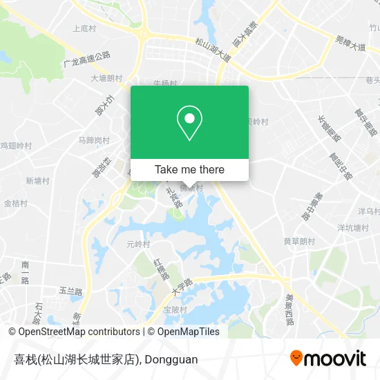 喜栈(松山湖长城世家店) map