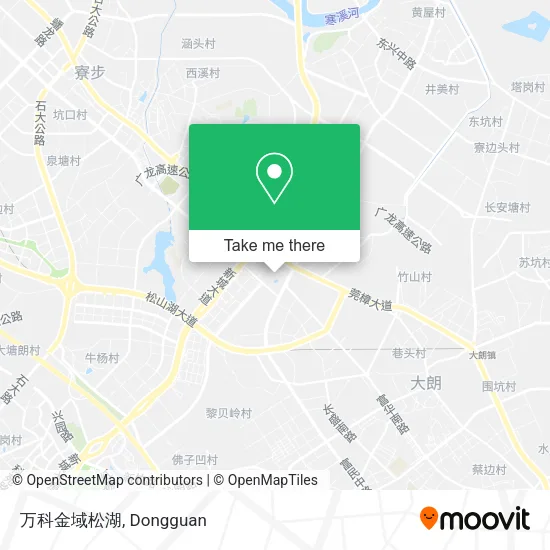 万科金域松湖 map