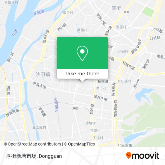 厚街新塘市场 map