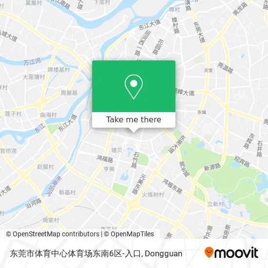 东莞市体育中心体育场东南6区-入口 map