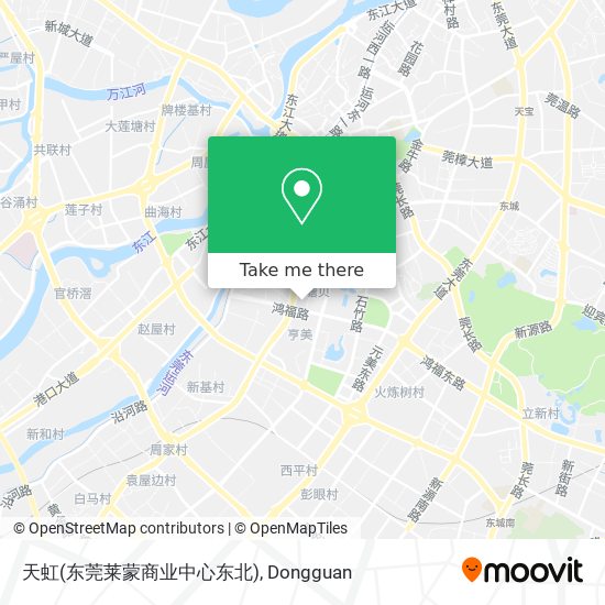天虹(东莞莱蒙商业中心东北) map