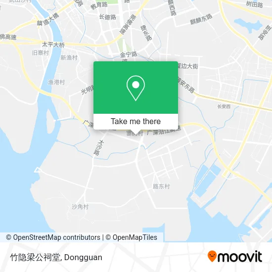 竹隐梁公祠堂 map