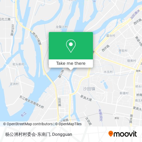 杨公洲村村委会-东南门 map