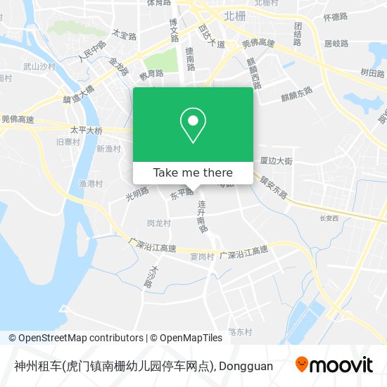 神州租车(虎门镇南栅幼儿园停车网点) map