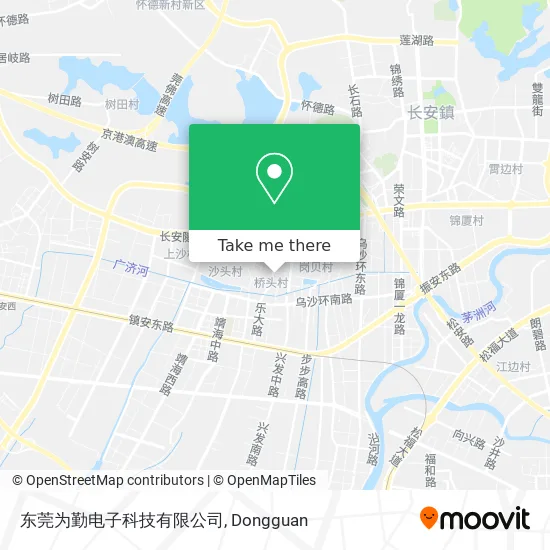 东莞为勤电子科技有限公司 map