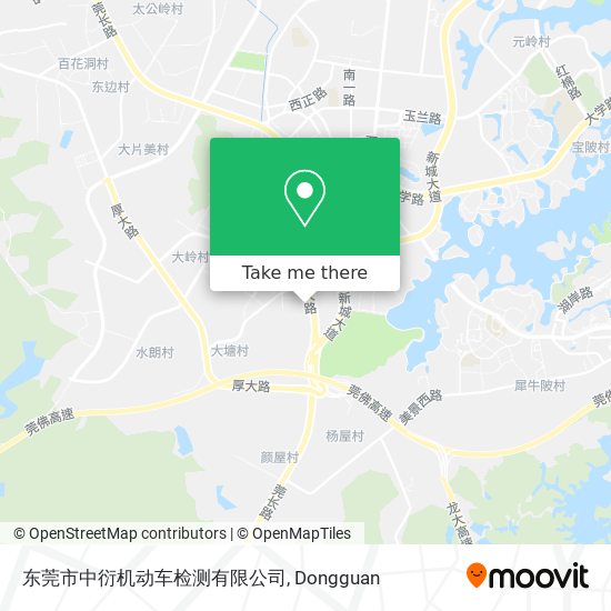 东莞市中衍机动车检测有限公司 map