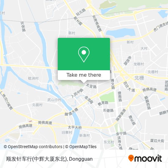 顺发针车行(中辉大厦东北) map