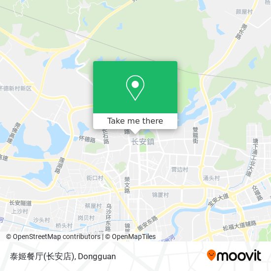 泰姬餐厅(长安店) map