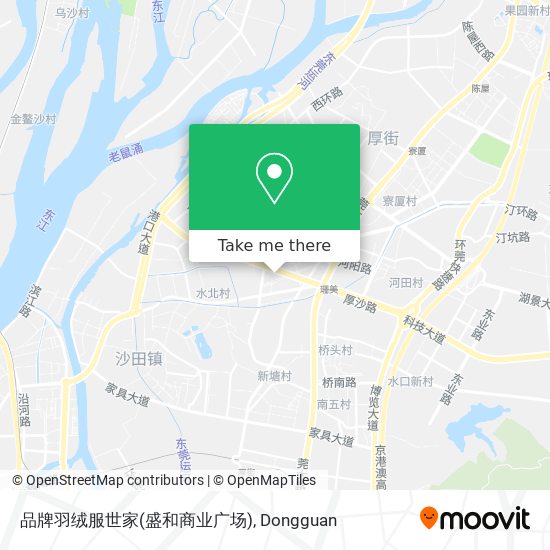 品牌羽绒服世家(盛和商业广场) map