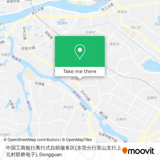 中国工商银行离行式自助服务区(东莞分行茶山支行上元村联桥电子) map