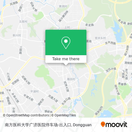 南方医科大学广济医院停车场-出入口 map