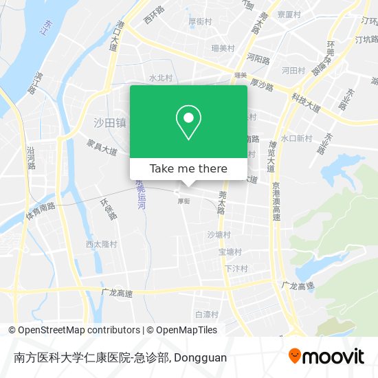 南方医科大学仁康医院-急诊部 map
