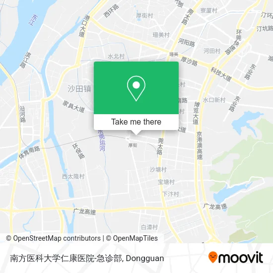 南方医科大学仁康医院-急诊部 map