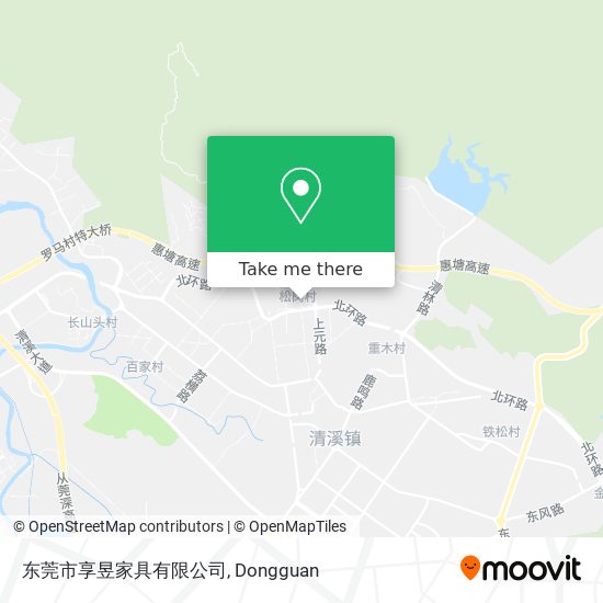 东莞市享昱家具有限公司 map