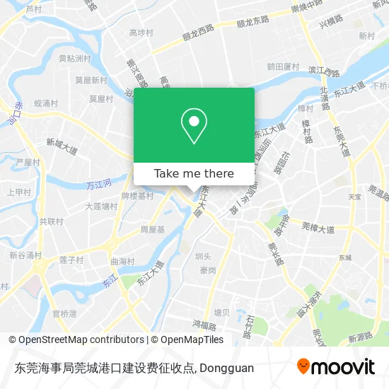 东莞海事局莞城港口建设费征收点 map