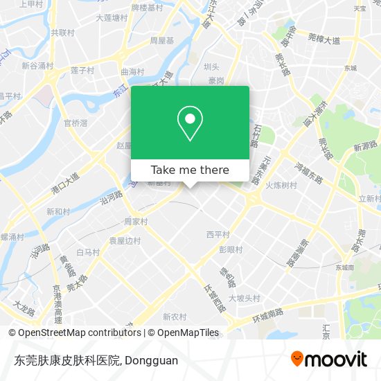 东莞肤康皮肤科医院 map