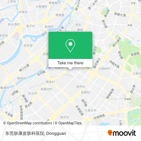 东莞肤康皮肤科医院 map