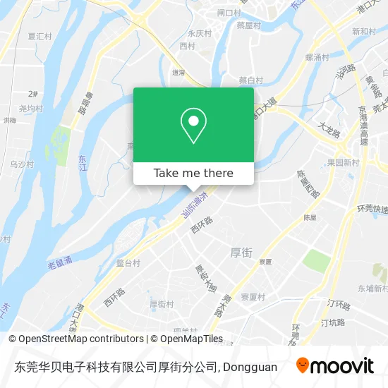 东莞华贝电子科技有限公司厚街分公司 map