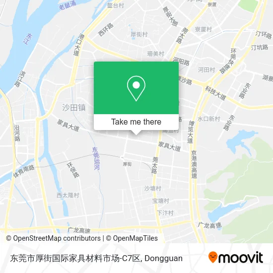 东莞市厚街国际家具材料市场-C7区 map