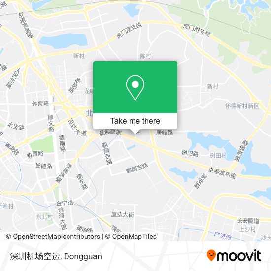 深圳机场空运 map