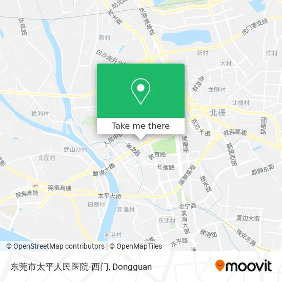 东莞市太平人民医院-西门 map
