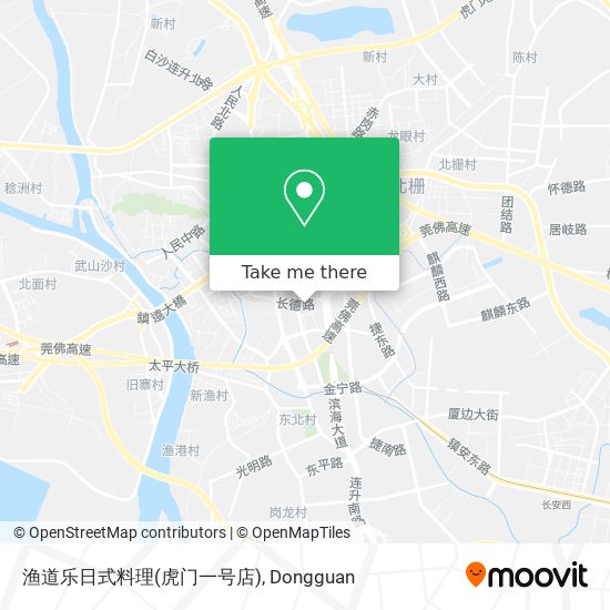 渔道乐日式料理(虎门一号店) map