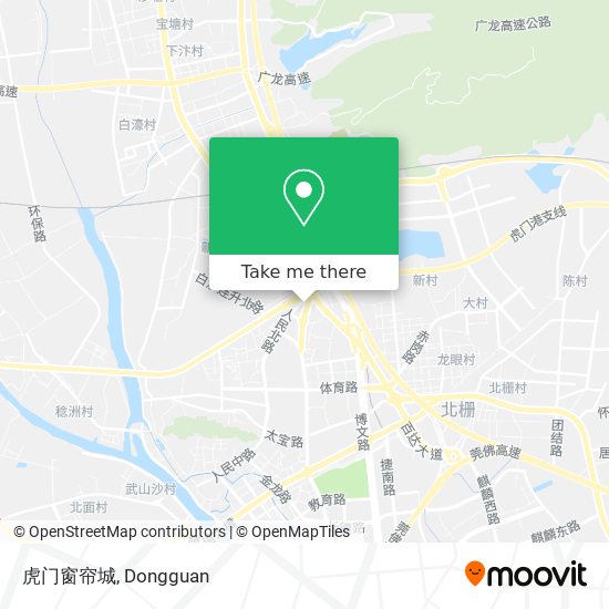 虎门窗帘城 map