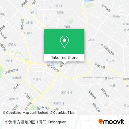华为南方基地B区-1号门 map