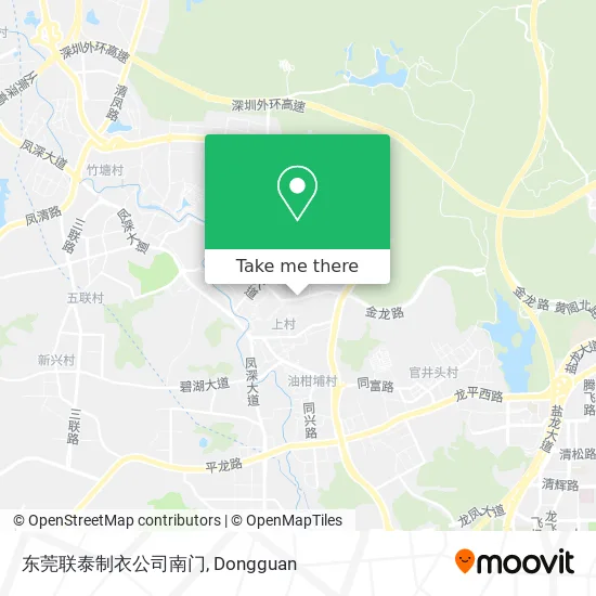 东莞联泰制衣公司南门 map