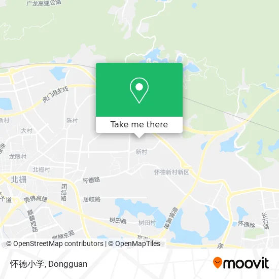 怀德小学 map