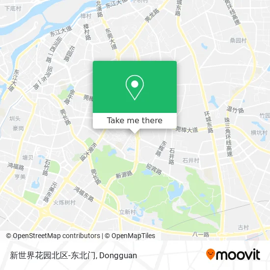 新世界花园北区-东北门 map