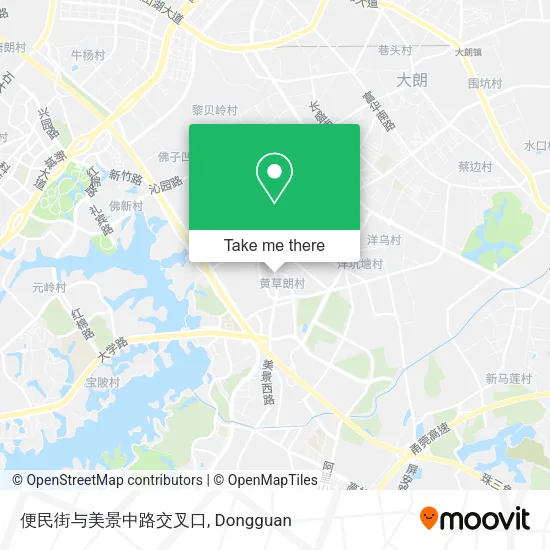 便民街与美景中路交叉口 map