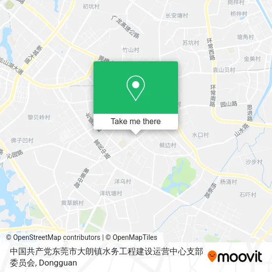 中国共产党东莞市大朗镇水务工程建设运营中心支部委员会 map