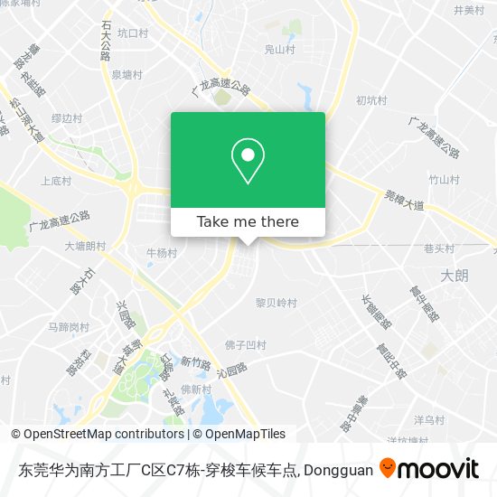 东莞华为南方工厂C区C7栋-穿梭车候车点 map