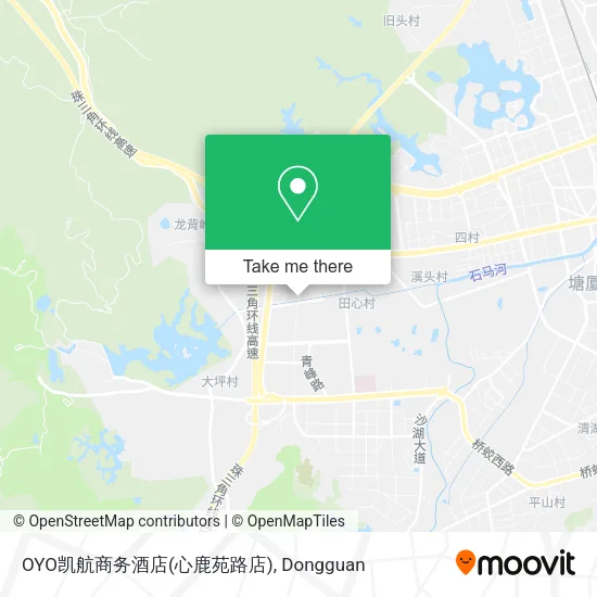 OYO凯航商务酒店(心鹿苑路店) map