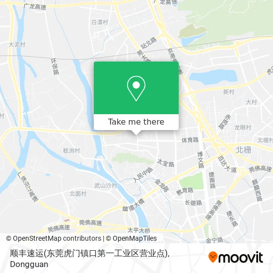 顺丰速运(东莞虎门镇口第一工业区营业点) map