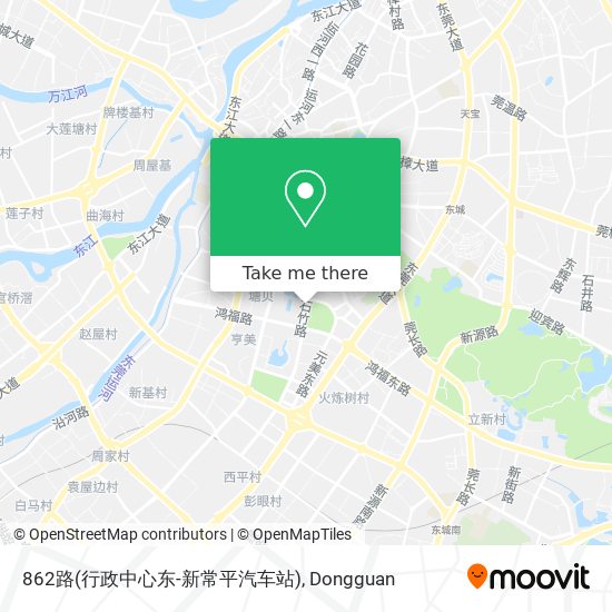 862路(行政中心东-新常平汽车站) map