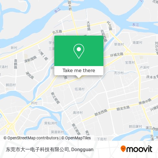 东莞市大一电子科技有限公司 map