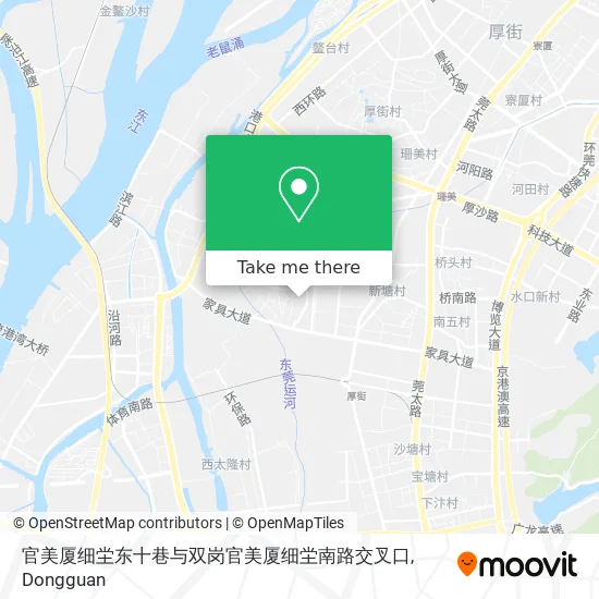 官美厦细坣东十巷与双岗官美厦细坣南路交叉口 map