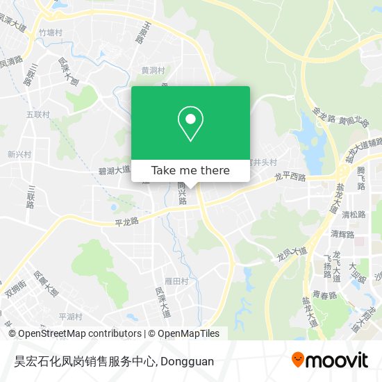 昊宏石化凤岗销售服务中心 map