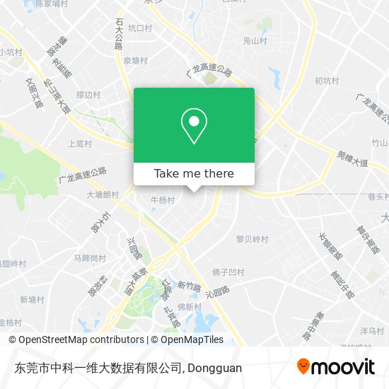 东莞市中科一维大数据有限公司 map