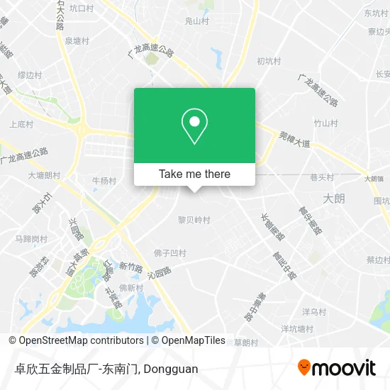 卓欣五金制品厂-东南门 map